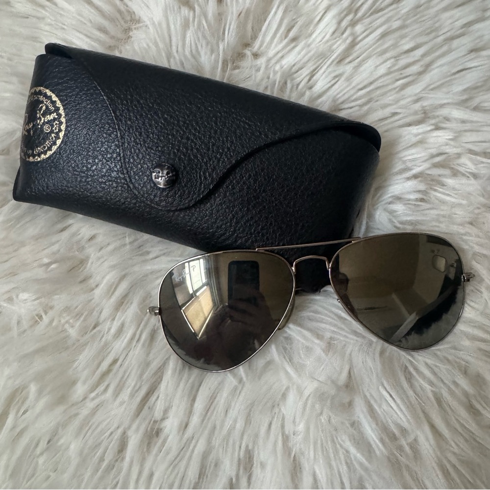 Ray-ban aviator mirror sunglasses